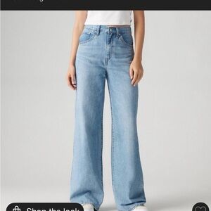 Levi's Sky Blue Wide Leg Jeans